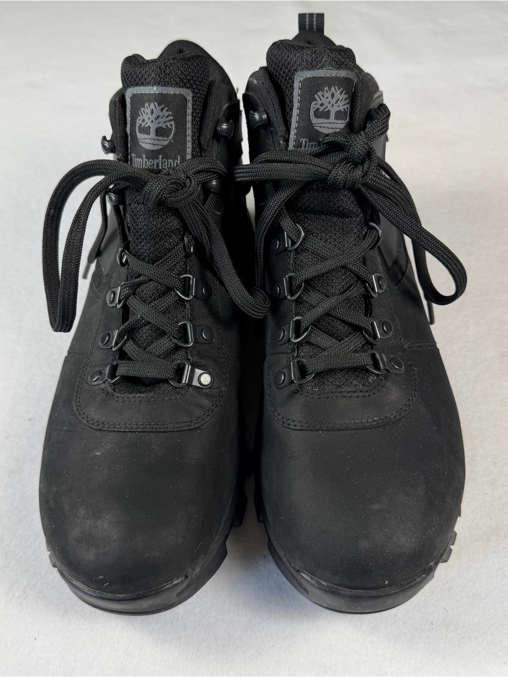 Timberland A1648 Men’s 10 Black Waterproof Hiking Boots Anti-Fatigue Leather - Picture 2 of 8